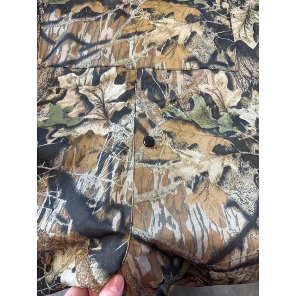 LaCrosse Mens XL Mossy Oak Break-Up Camo Waterproof Hunting Bibs Overalls PVC - Picture 6 of 8